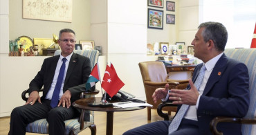 CHP Lideri Özgür Özel, Filistin Büyükelçisi Faed Mustafa ile Görüştü