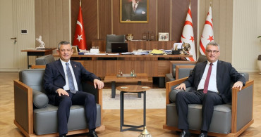 CHP Lideri Özgür Özel ile KKTC Cumhurbaşkanı Tufan Erhürman Buluştu