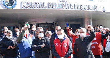 CHP'li Kartal Belediyesi'nde Çalışan İşçilerde Greve Başladı