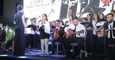 Cizre'de öğretmen ve öğrencilerden konser
