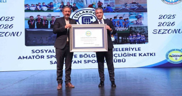 Çolakoğlu Metalurji Spor Kulübü’ne KASKF’den başarı plaketi