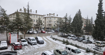 Çorum'da Kar Yağışı Etkili Oldu