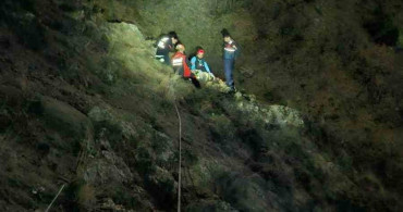 Çorum'da Mantar Toplarken Uçurumdan Düşen Vatandaş Kurtarıldı