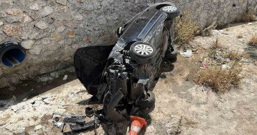 Çorum’da otomobil dereye uçtu: 2 yaralı