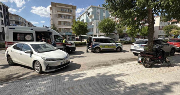Çorum'da otomobil ile elektrikli bisiklet çarpıştı: 1 yaralı