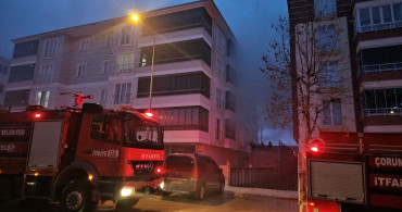 Çorum'da Yangın: 4 Kişi Dumandan Etkilendi