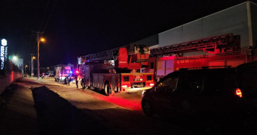 Çorum'daki Fabrika Yangını Kontrol Altına Alındı