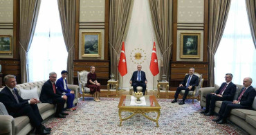Cumhurbaşkanı Erdoğan, AB temsilcilerini kabul etti