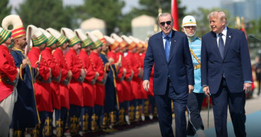 Cumhurbaşkanı Erdoğan, ABD Başkanı Trump'ı Beştepe'de resmi törenle karşıladı