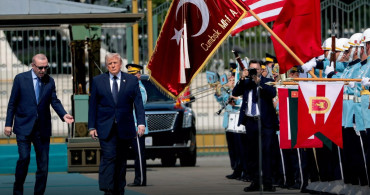 Cumhurbaşkanı Erdoğan, ABD Başkanı Trump'ı Beştepe'de resmi törenle karşıladı