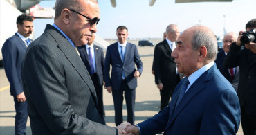 Cumhurbaşkanı Erdoğan Bakü'de
