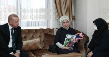 Cumhurbaşkanı Erdoğan Canice Katledilen Başak Cengiz'in Ailesine Taziye Ziyaretinde Bulundu