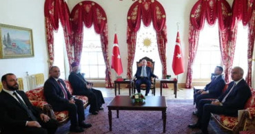 Cumhurbaşkanı Erdoğan, Ermeni Patriği Sahak Maşalyan'ı Ağırladı