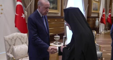 Cumhurbaşkanı Erdoğan, Fener Rum Patriği Bartholomeos'u kabul etti