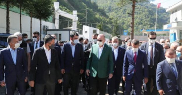 Cumhurbaşkanı Erdoğan Giresun'da İncelemede Bulundu
