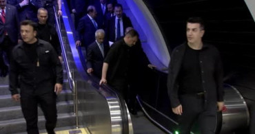 Cumhurbaşkanı Erdoğan, Halkalı-İstanbul havalimanı metro hattına metro ile gitti