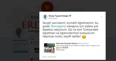 Cumhurbaşkanı Erdoğan, Karne Alan Öğrencileri Kutladı
