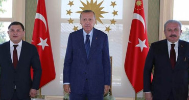 Cumhurbaşkanı Erdoğan, Kırgızistan Meclis Başkanı Cumabekov'u Kabul Etti