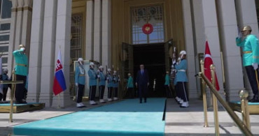 Cumhurbaşkanı Erdoğan, Slovakya Cumhurbaşkanı Pellegrini ile görüştü