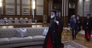 Cumhurbaşkanı Erdoğan, Süryani Ortodoks Kilisesi ruhani lideri II. Efram Kerim'i kabul etti