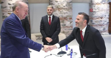 Cumhurbaşkanı Erdoğan'dan Galatasaray'a Tebrik Ziyareti