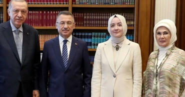 Cumhurbaşkanı Yardımcısı Fuat Oktay ile Hümeyra Şahin dünyaevine giriyor ! Nişan yüzüklerini Başkan Erdoğan ve Emine Erdoğan taktı