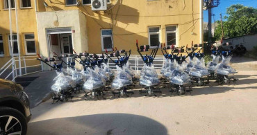 Çüngüş'te çiftçilere tarım aletleri hibe edildi