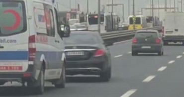 D-100 Karayolu'nda Ambulansa Yol Vermeyen Sürücüye 324 Lira Ceza Kesildi