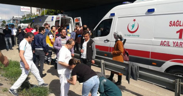D100'de Servis Otobüsü Devrildi: 1 Ölü, 6 Yaralı