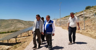 Darende belediyesi güneş enerji santralini devreye aldı