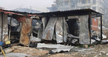 Defne'de İşçi Yatakhanelerinde Yangın Felaketi