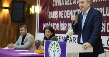 DEM Parti Eş Genel Başkanı Tuncer Bakırhan Siirt’te Buluştu