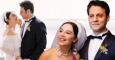 Demet Evgar ile Levent Babataş nikah fotoğrafları