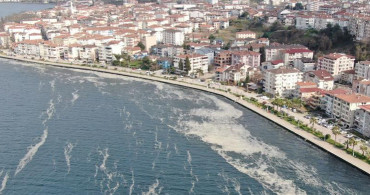 Deniz Salyasından Oluşan Tabaka İzmit Körfezi’ni Beyaza Bürüdü