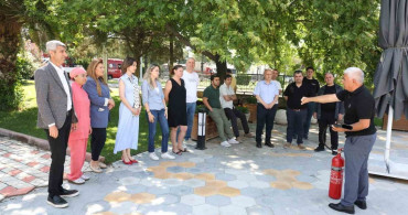 Denizli osb personeline afetlere farkındalık ve acil durum eğitimi verildi