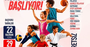 Denizli'de 22 farklı branşta ücretsiz spor kursları başlıyor