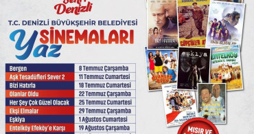 Denizli’de açık hava sinema günleri başlıyor