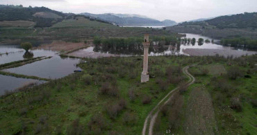 Derbent Barajı'ndaki Tarihi Kalıntılar Yeniden Sular Altında