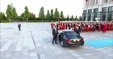 Devlet ve hükümet başkanları onuruna Cumhurbaşkanlığı Külliyesi'nde resepsiyon düzenlendi