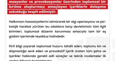 Dezenformasyonla Mücadele Merkezi'nden Kritik Uyarı