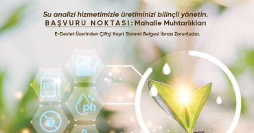 Didim Belediyesi'nden Tarımsal Destek Projesi: Su Analiz Hizmeti