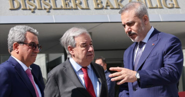 Dışişleri Bakanı Hakan Fidan, BM Genel Sekreteri Guterres ile Ankara'da Buluştu