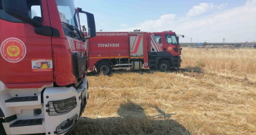 Diyarbakır'da anız yangınlarına itfaiye müdahalesi