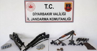Diyarbakır'da Silah ve Mühimmat Ele Geçirildi