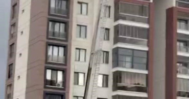 Diyarbakır'daki 14 Katlı Apartmanda Yangın Paniği