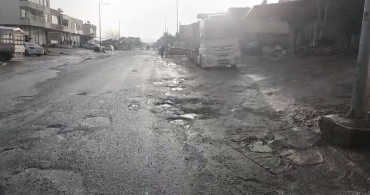 Diyarbakır'daki Bozuk Yollar Sürücülere Zor Anlar Yaşatıyor