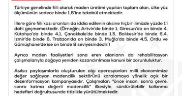 DMM'den Türkiye'deki Maden İddialarına Yanıt