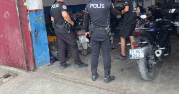 Dörtyol'da Motosiklet Tamircilerine ve Oyun Salonlarına Denetim