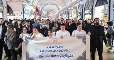 Down Sendromu Farkındalık Yürüyüşü Kapalıçarşı'da Gerçekleştirildi