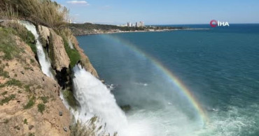 Düden Şelalesi'nde Gökkuşağı Şöleni